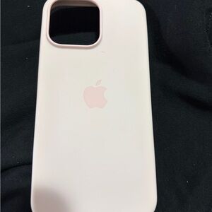 Apple Pink Silicone iPhone Case - Light Pink